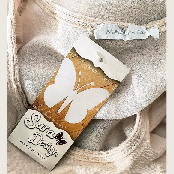 Sara Design Peek-A-Boo Top (Made in Italy) NWT - Picture 8 of 8